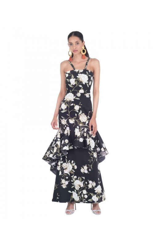 Silence of Asia Floral Dress
