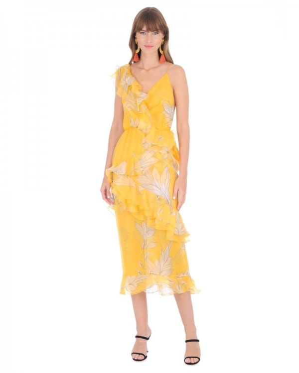 Sunlight Silk Midi Dress