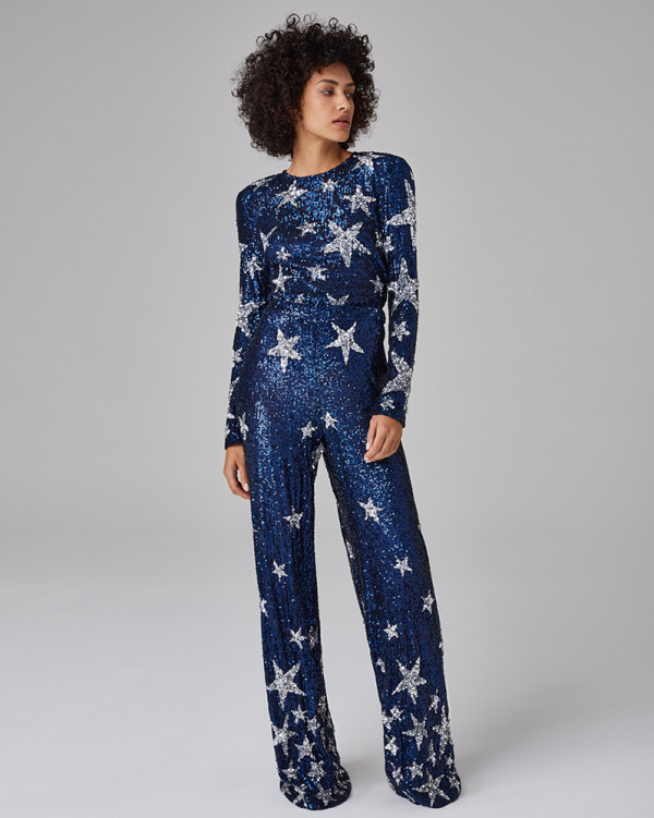 Midnight Star Embroidered Top
