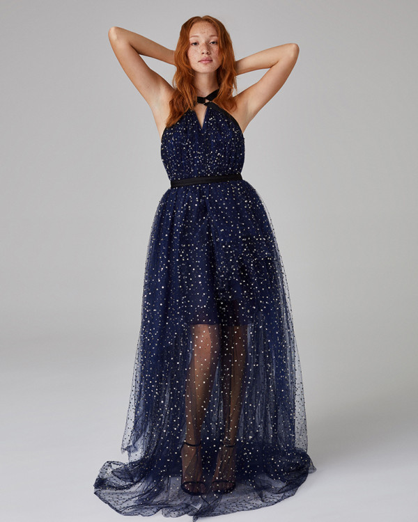Midnight Tulle Star Gown