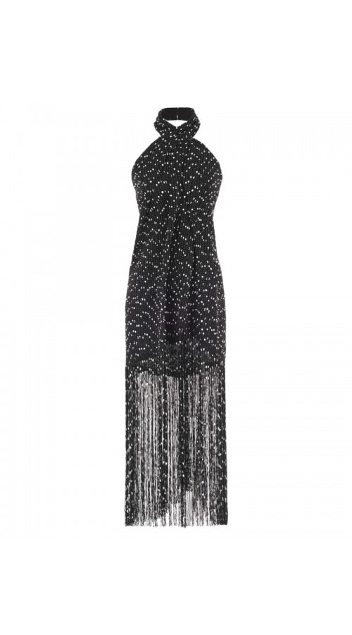 NOVA OCTO | Black Ginger Floral Georgette Dress
