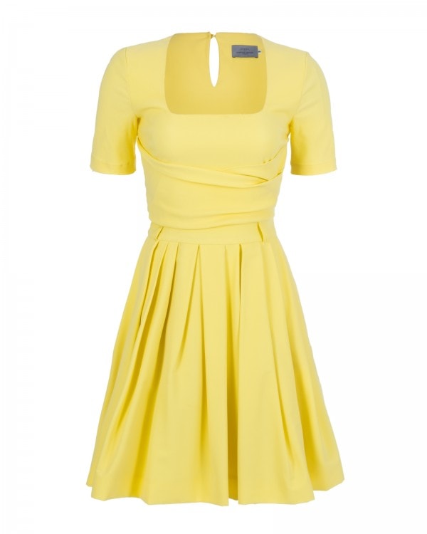 Pastel Yellow Mini Dress