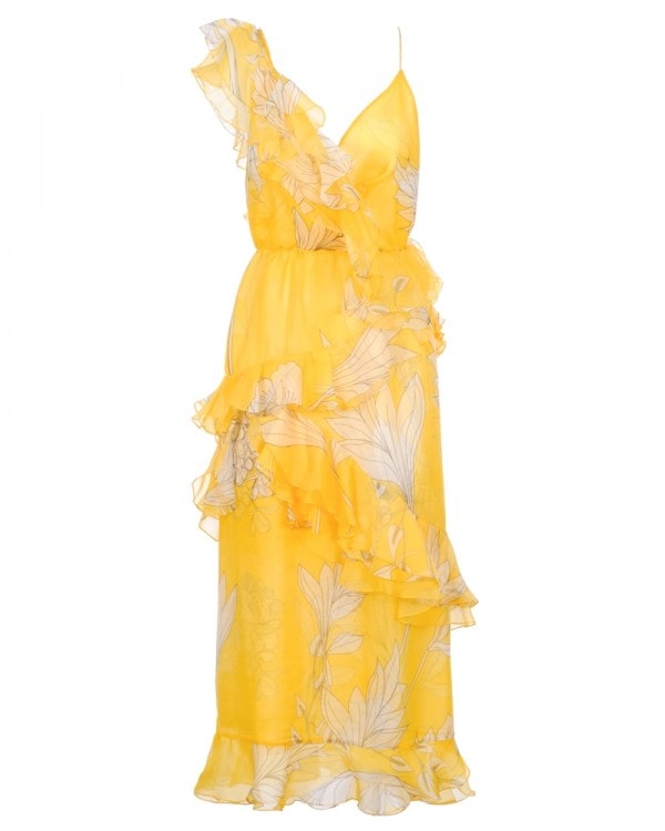 Johanna Ortiz Sunlight Silk Midi Dress