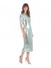 Nova Victoria Hayes Aqua Sequin Short Sleeve Dress
