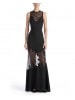 Nova LACE CUT OUT EFFECT SLEEVELESS GOWN