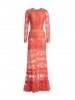 Nova EMBROIDERED LACE LIGHT CORAL GOWN