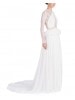 Nova Lace And Feather Detail Gown 